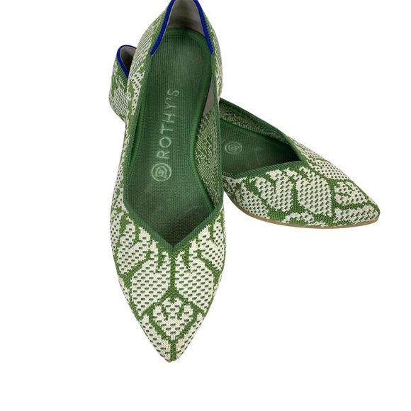 Rothy’s point flat shoes in meadow - Picture 11 of 11